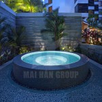 Bồn massage xây jacuzzi MS 16