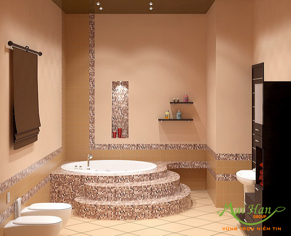 Mẫu bồn massage xây Jacuzzi đẹp Bồn massage xây Jacuzzi