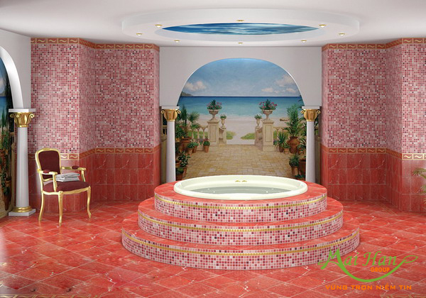 Mẫu bồn massage xây Jacuzzi đẹp Bồn massage xây_3