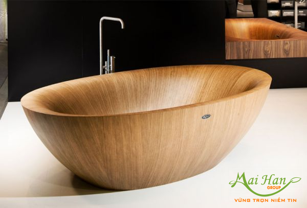 Tắm thuốc với bồn tắm gỗ hiện đại Bồn tắm gỗ hiện đại