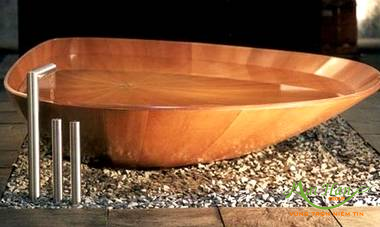 Mang thiên nhiên lại gần với con người- Bồn tắm gỗ Bồn tắm gỗ hiện đại