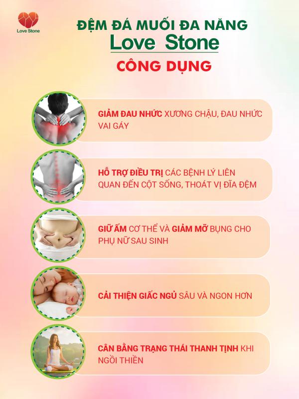 công dụng đá muối Love Stone công dụng đá muối Love Stone