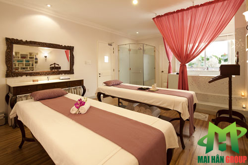 Phòng massage body chuẩn 4 sao tại Lá spa