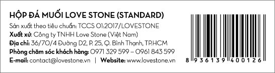 Công bố bộ quy chuẩn hàng chính hãng Love Stone