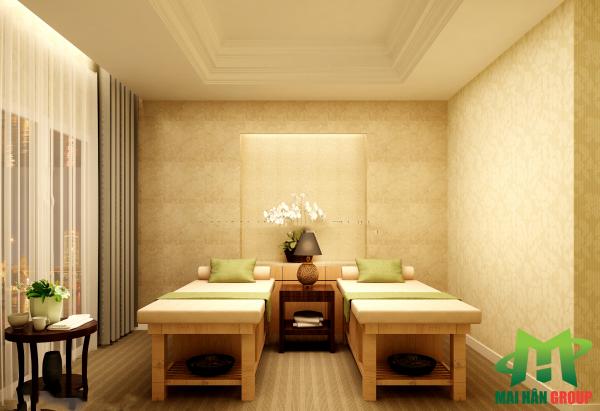 Nội thất phòng massage 3 mỹ phẩm  cao cấp Ngọc Mỹ do Mai Hân Group thiết kế, thi công    