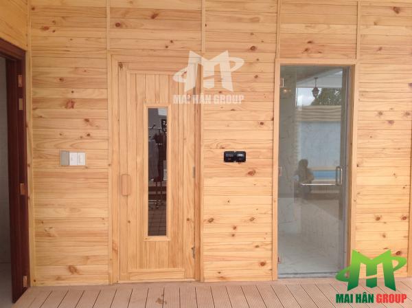 Phòng xông hơi tại spa gia đình do Mai Hân Group thực hiện