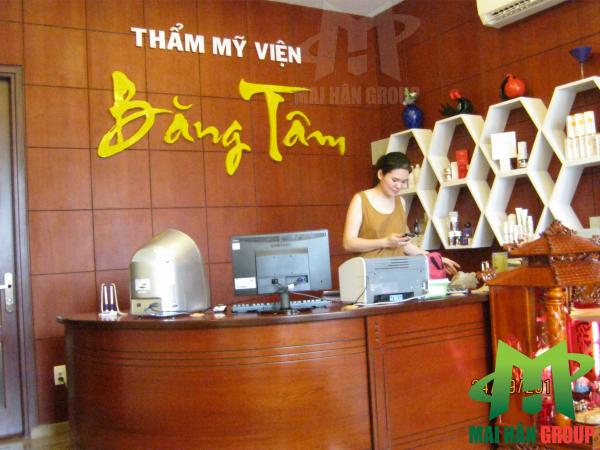 Quầy lễ tân Thẩm mỹ viện Băng tâm, Bình Dương