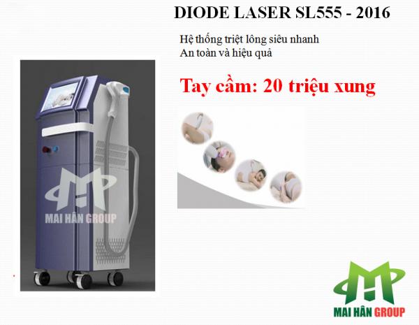Máy triệt lông Diode Laser SL555 - 2016 thế hệ mới