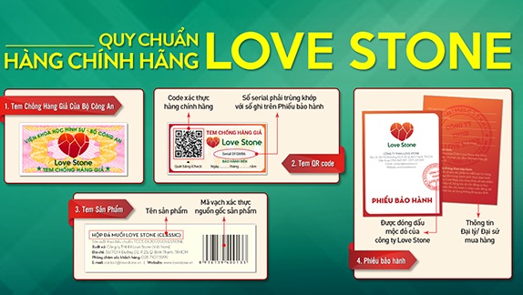 Công bố bộ quy chuẩn hàng chính hãng Love Stone