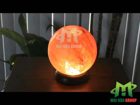 Đèn đá muối phong thủy hình cầu 3 trong 1