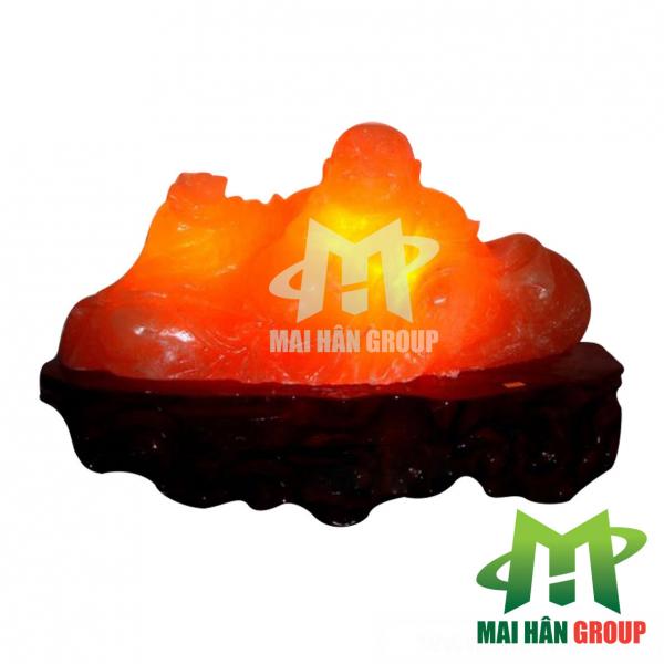 Đèn đá muối hình Phật Di Lặc là kết tinh của tạo hóa và bàn tay tài nghệ của con người!