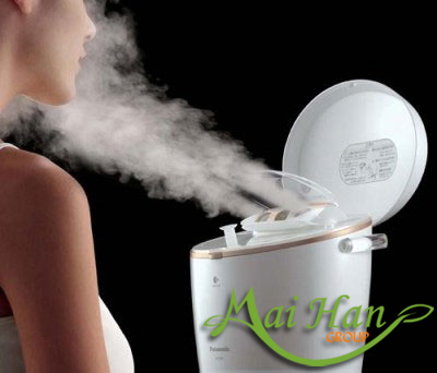 Trắng da, hết mụn với cách xông hơi tinh dầu bằng máy xông hơi mặt của Mai Hân