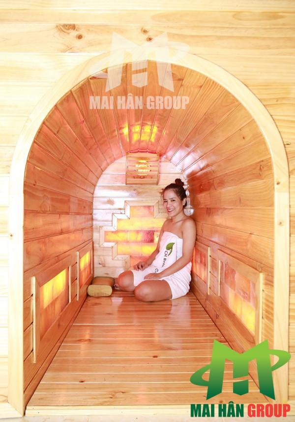 Hang xông hơi đá muối Himalaya giúp giảm cân sau sinh hiệu quả Hang xông hơi đá muối Himalaya giúp giảm cân sau sinh hiệu quả