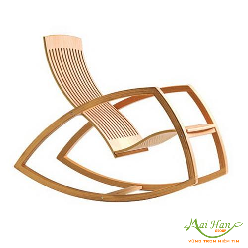 Ghế thư giãn được làm bằng gỗ thiên nhiên Ghế thư giãn bập bênh