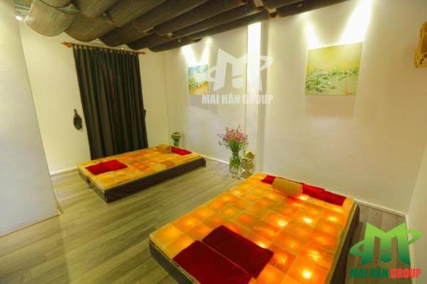 Giường thư giãn đá muối Himalaya sẽ giúp spa ghi dấu ấn trong lòng khách hàng