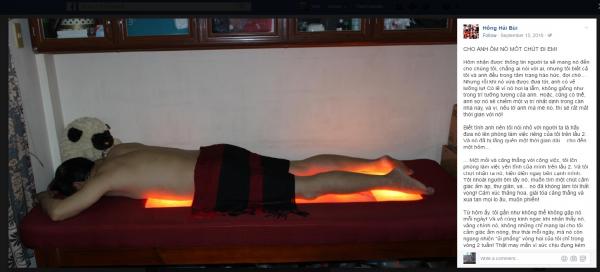 Chia sẻ rất lãng mạn của chị Hồng Hải Bùi về giường massage đá muối Mai Hân