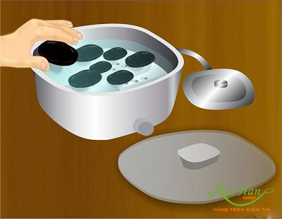Hấp đá massage Hấp đá massage