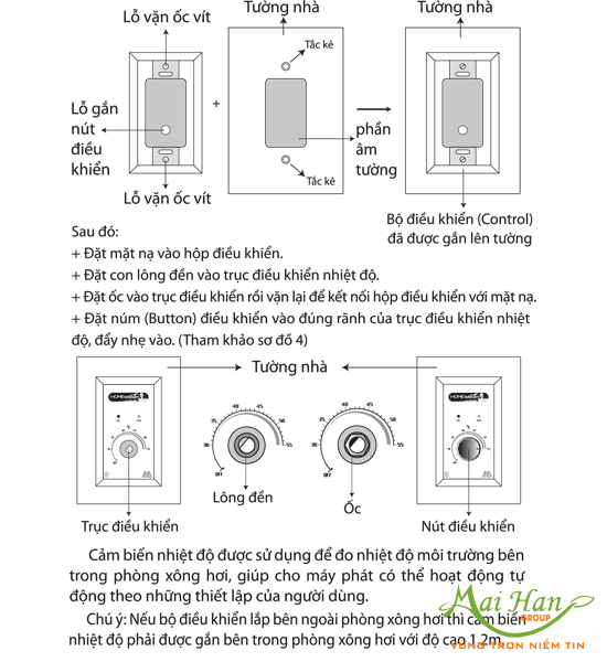 Hướng dãn lắp máy xông Hướng dãn lắp máy xông
