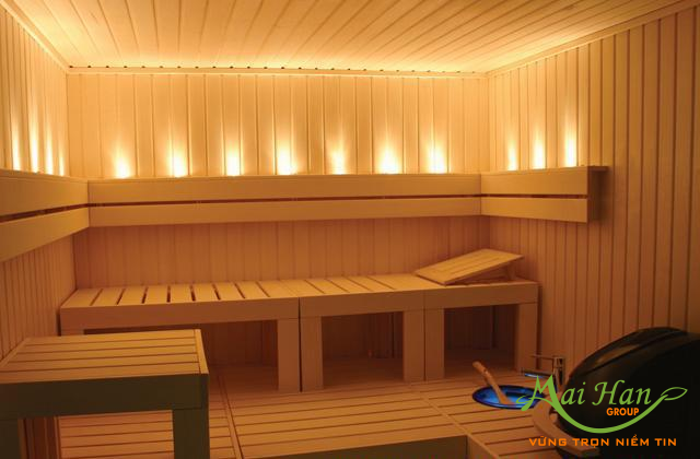 Máy xông hơi gia đình TP.HCM trong phòng xông hơi Máy xông hơi gia đình TP.HCM