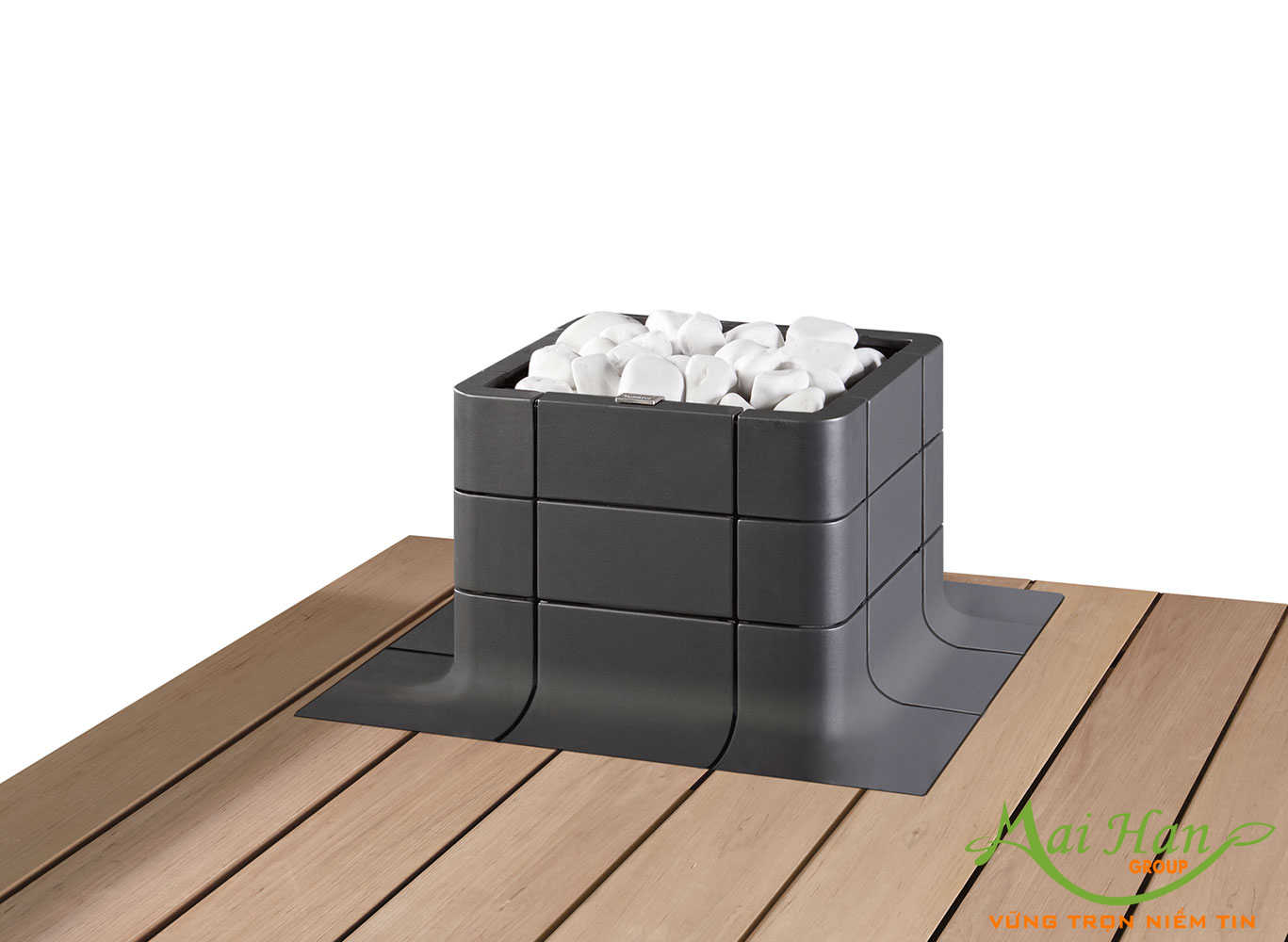 Máy xông hơi khô Nuoska Graphite dạng tích hợp 