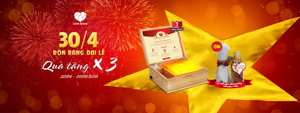 MỪNG ĐẠI LỄ 30/04 VỚI CHƯƠNG TRÌNH KHUYẾN MÃI ĐẶC BIỆT MỪNG ĐẠI LỄ 30/04 VỚI CHƯƠNG TRÌNH KHUYẾN MÃI ĐẶC BIỆT