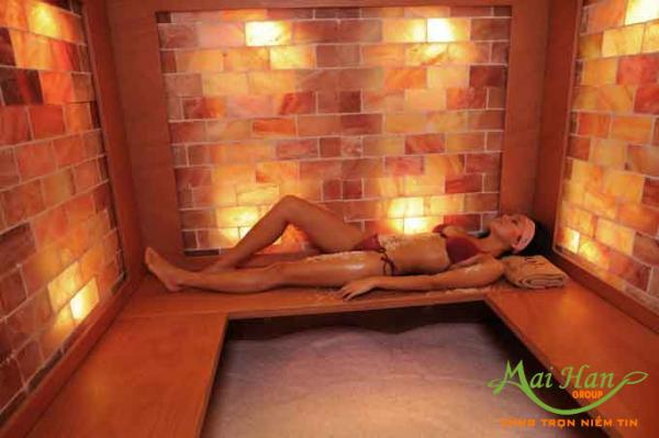 Phòng xông hơi đá muối Himalaya giúp bạn hưởng thụ spa tại nhà trọn vẹn hơn