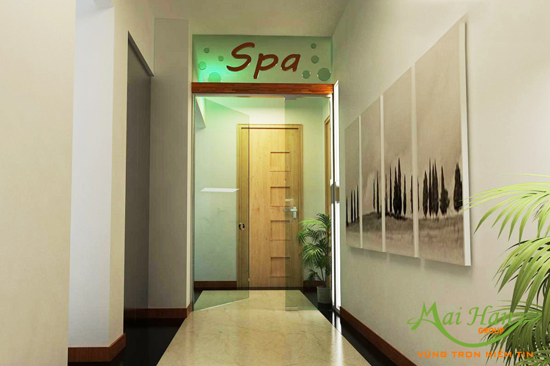 Không gian sảnh Spa