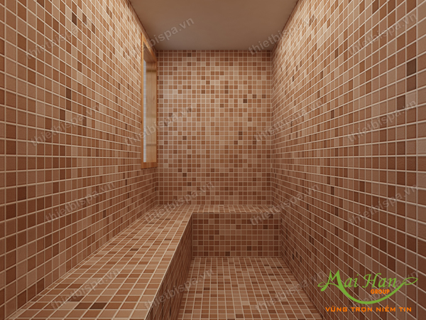 thiết kế phòng xông hơi ướt