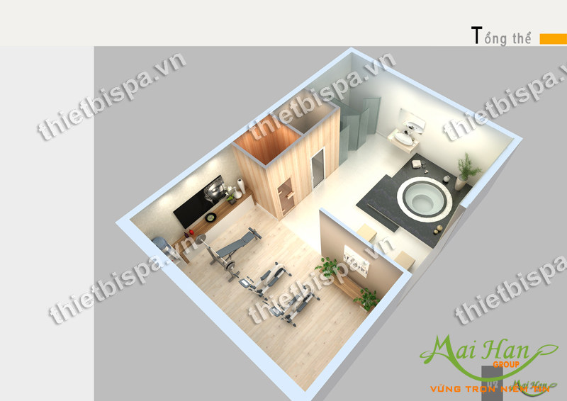 Thiết kế spa tổng thế hoàn thiện Thiết kế spa tổng thế hoàn thiện
