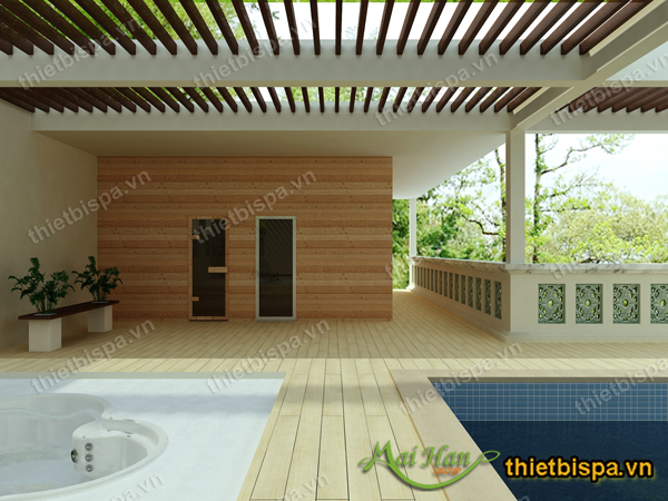 Thiết kế spa khu vực xông hơi Thiết kế spa khu vực xông hơi