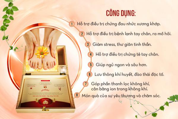 Công dụng của hộp đá muối massage chân Love Stone