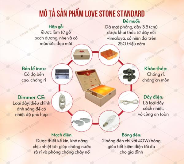 mô tả sản phẩm Hộp đá muối Love Stone