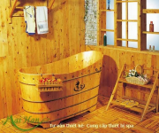 Bồn tắm gỗ mua ở đâu?