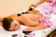 Giường massage đá nóng