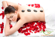 Massage bằng đá nóng giảm stress Massage bằng đá nóng giảm stress